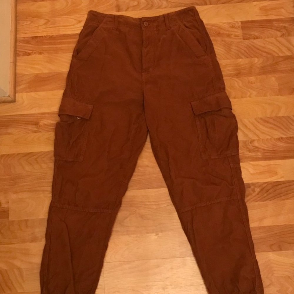 brown corduroy cargo pants